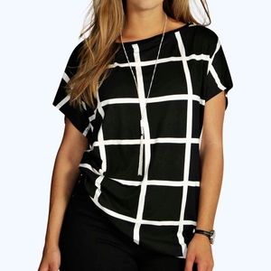 Boohoo Grid Print Shirt